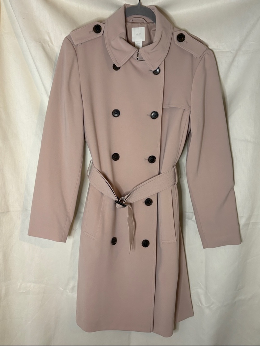 H&M Double-Breasted Trench Coat - Tan